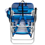 Tall Folding Backpack Beach Chair, Towel bar, Cooler Pouch and Storage