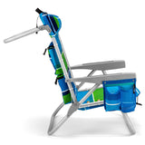 Backpack Beach Chair with 5 Positions, Towel bar, XL Cooler Pouch, Storage Pouch, etc