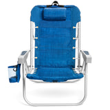 Backpack Beach Chair with 5 Positions, Towel bar, XL Cooler Pouch, Storage Pouch, etc