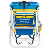 Backpack Beach Chair with 5 Positions, Towel bar, XL Cooler Pouch, Storage Pouch, etc