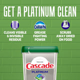 Cascade Platinum with Dawn - Fresh Scent-21 count - 5 PACK - 105 Total Pods