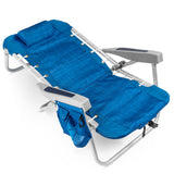 Backpack Beach Chair with 5 Positions, Towel bar, Cooler Pouch, Storage Pouch, etc
